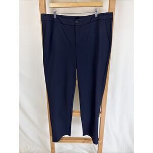 NWT Base Level by YEST Blue High Rise Stretch Slacks Pants SZ 14 #0678